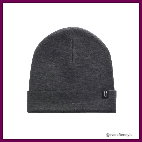 100% Merino Wool Thermal Beanie Lightweight Soft Snug Fit Winter Hiking